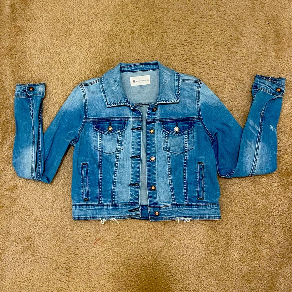 Distressed Impeccable Pig Jean Jacket